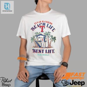 Texan Beach Vibes Texas Rangers Hut Hilarious Tee hotcouturetrends 1 3