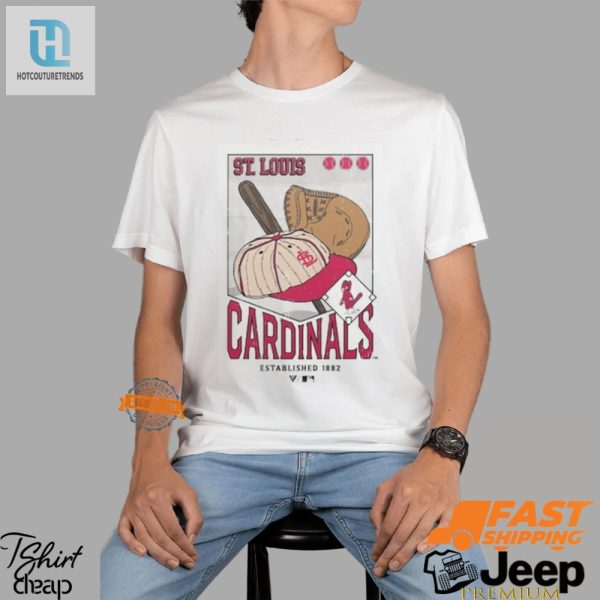 Score Big Laughs In A Retro Cardinals Cooperstown Tee hotcouturetrends 1 3