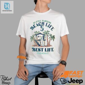 Catch Waves Laughs Wacky Mariners Beach Hut Tee hotcouturetrends 1 3