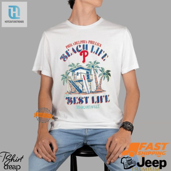 Philly Phun In The Sun Phillies Beach Hut Tee hotcouturetrends 1 3