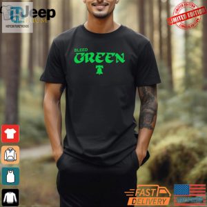 Fly High In Style Funny Philadelphia Eagles Bleed Green Tee hotcouturetrends 1 1