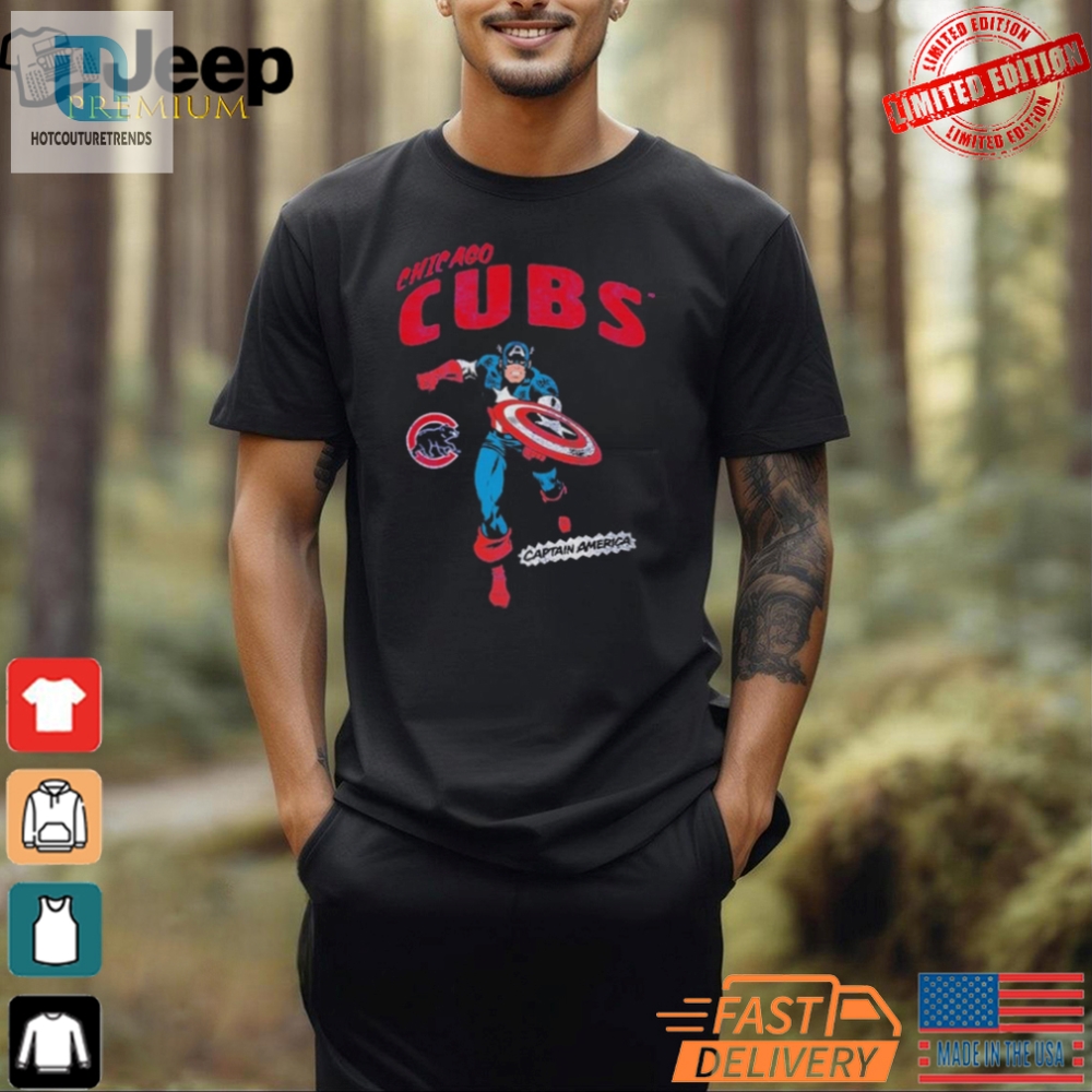 Be A Hero Cubs Youth Captain America Tee  Fun  Unique