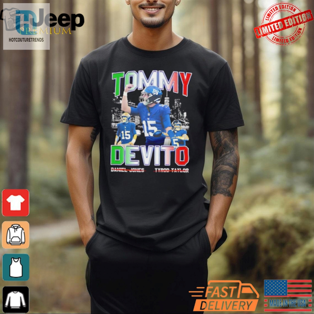 Score Big Laughs With Tommy Devito Giants Fun Tee