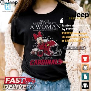 Funny Louisville Cards Minnie Mouse Football Tee For Women hotcouturetrends 1 1