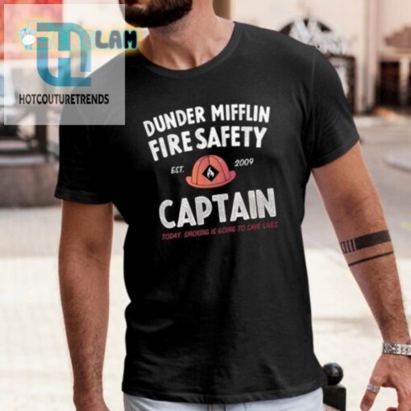 Dunder Mifflin Fire Safety Captain 2009 Shirt Funny Unique hotcouturetrends 1 1