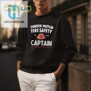 Dunder Mifflin Fire Safety Captain 2009 Shirt Funny Unique hotcouturetrends 1 3