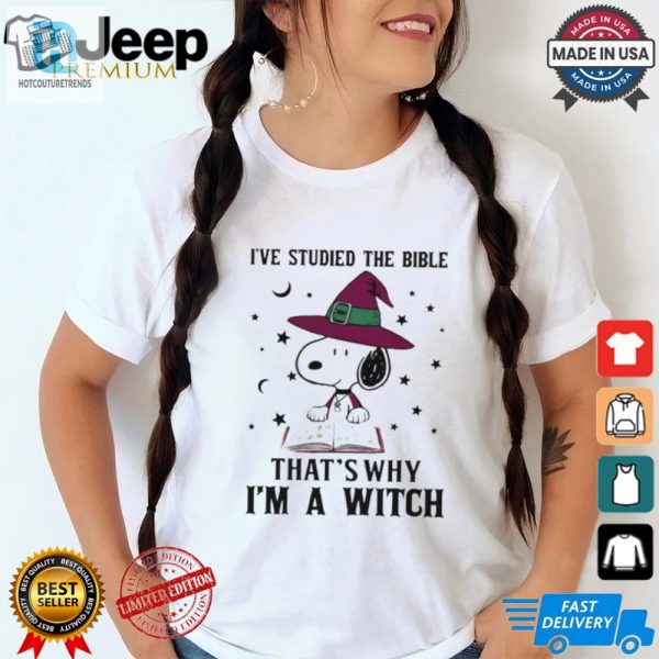 Snoopy Bible Witch Tshirt Hilarious Unique Gift Idea hotcouturetrends 1 1