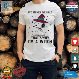 Snoopy Bible Witch Tshirt Hilarious Unique Gift Idea hotcouturetrends 1 3