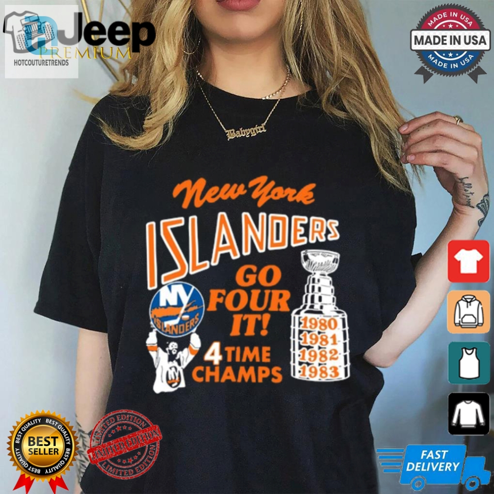 Ny Islanders Go Four It Champs Shirt  Wit Meets Win