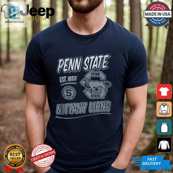 Get Roaring Penn State Navy Retro Tee Vintage Vibes hotcouturetrends 1 3