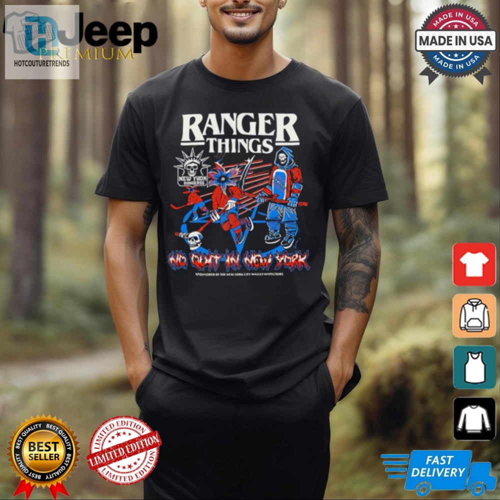 Ny Skeleton Shirt No Quit In Ranger Things Humor Tee