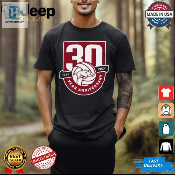 Funny Razorback Volleyball 30 Years Tee 19942024 Celebration hotcouturetrends 1 1