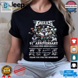 Eagles 91St Anniversary Shirt Fly High Laugh Hard hotcouturetrends 1 3