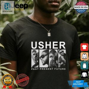 Get Your Laughs With Our Unique Usher Past Present Future Tee hotcouturetrends 1 2