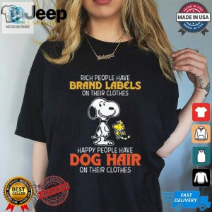 Funny Snoopy Shirt Dog Hair Over Brand Labels Get Yours hotcouturetrends 1 1