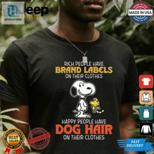 Funny Snoopy Shirt Dog Hair Over Brand Labels Get Yours hotcouturetrends 1 2