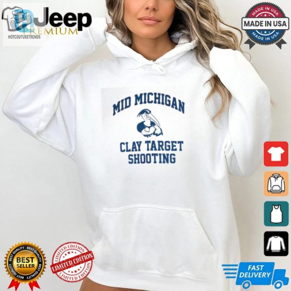 Hit The Bullseye Quirky Mid Michigan Clay Target Tee hotcouturetrends 1