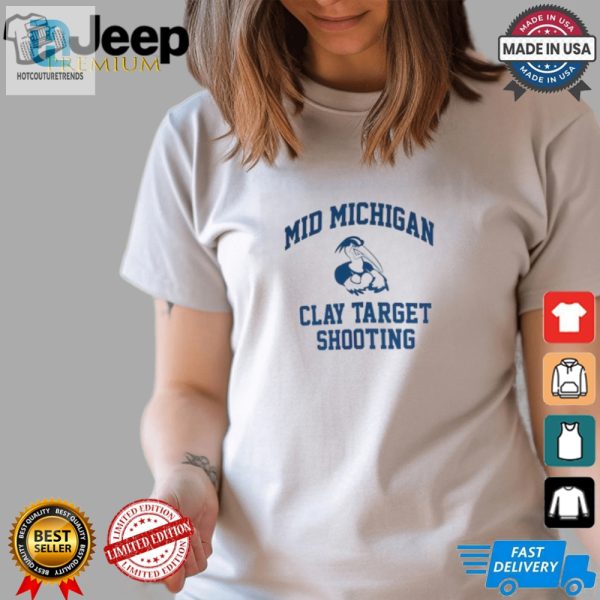 Hit The Bullseye Quirky Mid Michigan Clay Target Tee hotcouturetrends 1 1