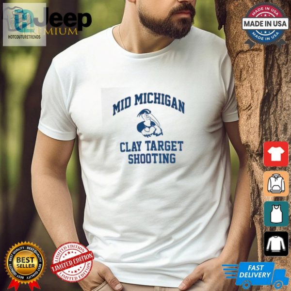 Hit The Bullseye Quirky Mid Michigan Clay Target Tee hotcouturetrends 1 2