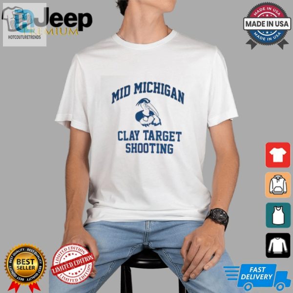 Hit The Bullseye Quirky Mid Michigan Clay Target Tee hotcouturetrends 1 3