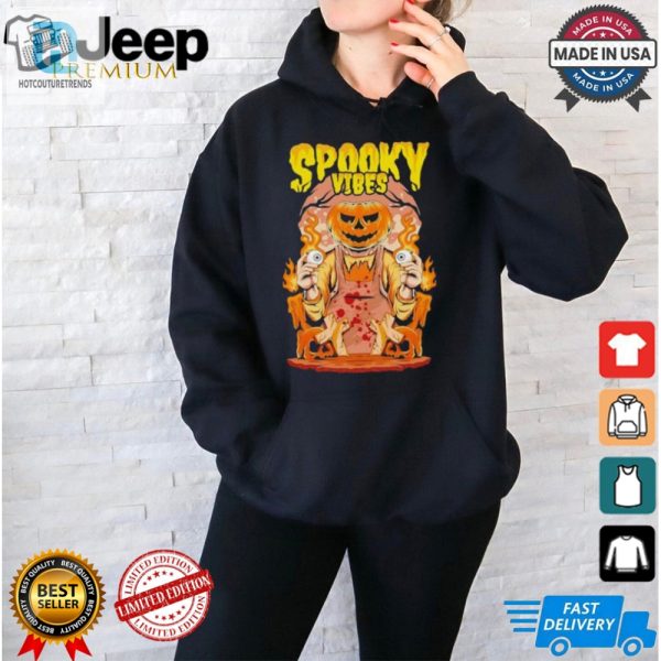 Get Lit Spooky Retro Pumpkin Flames Halloween Tee hotcouturetrends 1 1