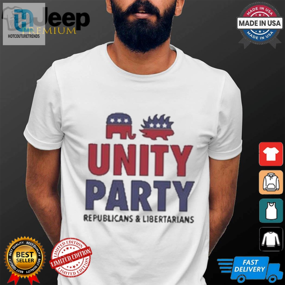 Funny Unity Party Gop  Libertarian Tshirt  Unique Design