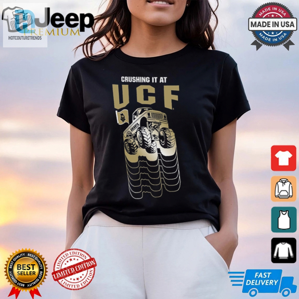 Tiny Knights Crusher Ucf Toddler Tee With Big Attitude