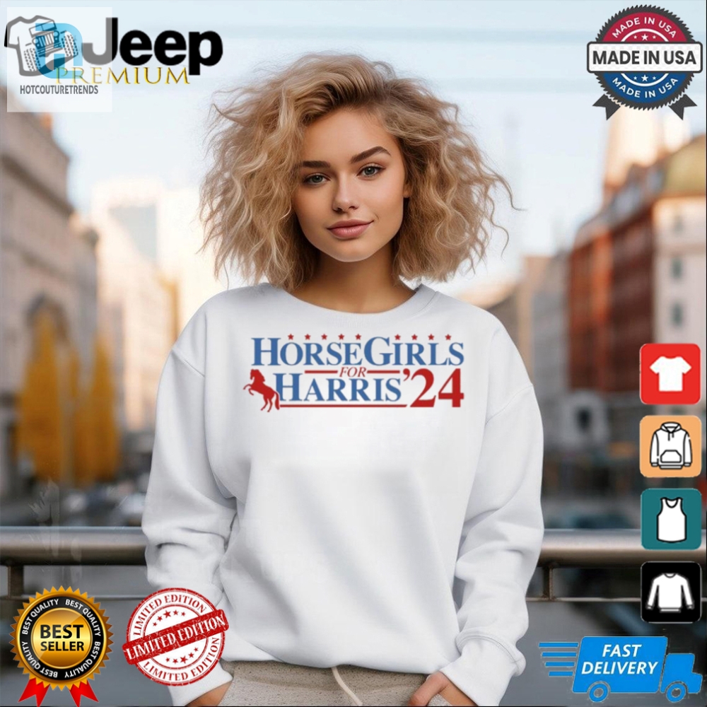 Neigh Vote Funny Horse Girls For Harris 24 Tee