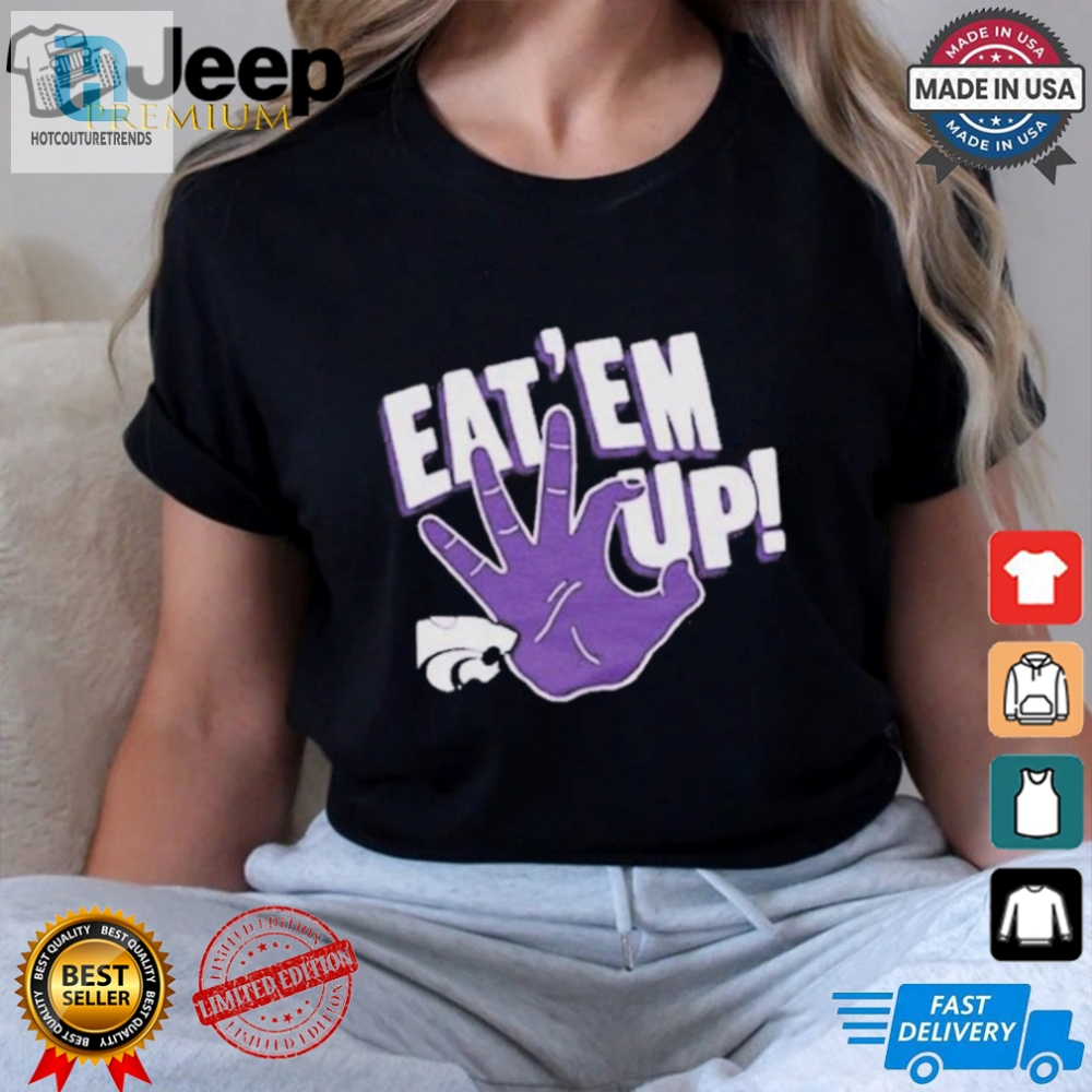 Chomp Official Kstate Eat Em Up Cats Tee  Uniquely Fun