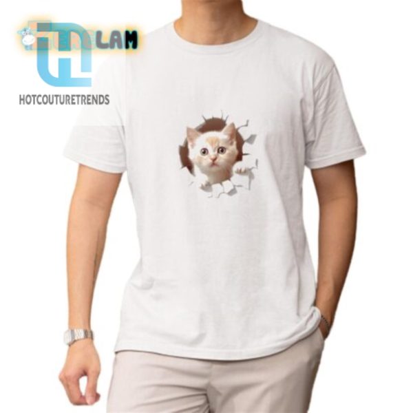 Peekaboo Cute Kitten Tshirt Purrfectly Playful Design hotcouturetrends 1 1