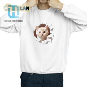 Peekaboo Cute Kitten Tshirt Purrfectly Playful Design hotcouturetrends 1 2