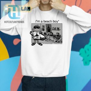 Funny Beach Boy Who Hates The Beach Quirky Homebody Shirt hotcouturetrends 1 2