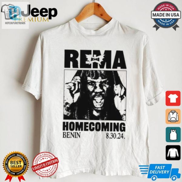 Snag Your Rema Benin 8.30.24 Tee More Than Just A Concert hotcouturetrends 1