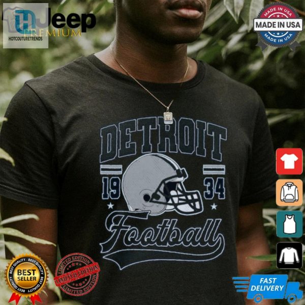 Get Sacked In Style Retro Detroit Football Unisex Tee hotcouturetrends 1