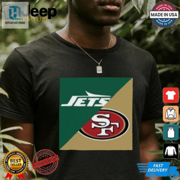 Score Big Laughs With 49Ers Vs. Jets Tee Game Day Fun hotcouturetrends 1