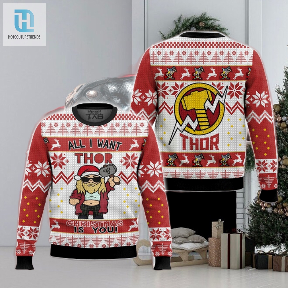 Decked Out Thor Ugly Sweater A Hilarious Xmas Musthave hotcouturetrends 1