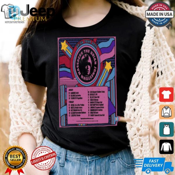 Rock In Style Hilarious Brian Jonestown 2025 Tour Tee hotcouturetrends 1 2