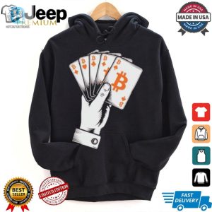 Win Big Laughs The Perfect Bitcoin Poker Hand Tshirt hotcouturetrends 1 1