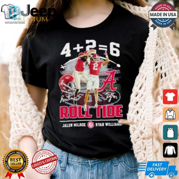 Roll Tide In Style Milroe Williams Witty Tshirt Fun hotcouturetrends 1 2