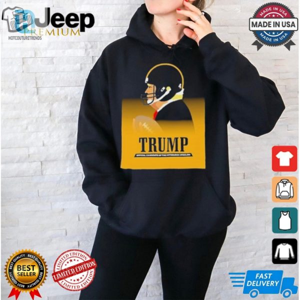 Funny Steelers Trump 2024 Tshirt Official Iron Steel Gear hotcouturetrends 1 1