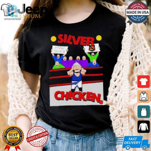 Laugh In Style The Silver Fox Silver Chicken Tee hotcouturetrends 1