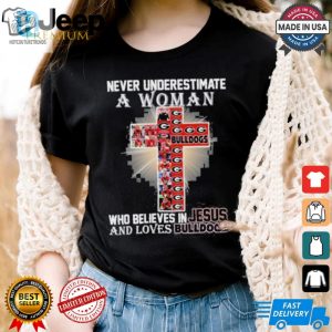 Faith Football Fun Jesusloving Georgia Bulldog Tee hotcouturetrends 1 2