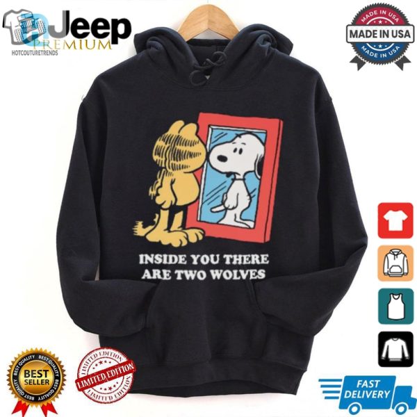 Funny 2024 Snoopy Garfield Wolves Tshirt Unique Official hotcouturetrends 1 1