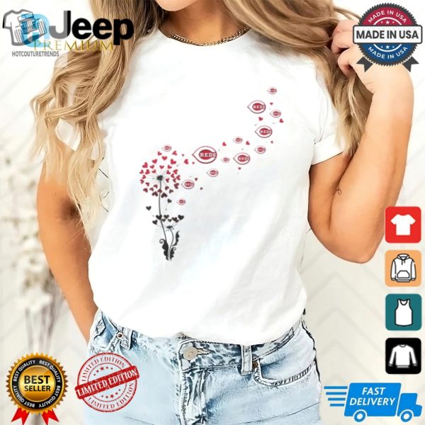 Blooming Reds Hilarious Cincinnati Flower Power Shirt hotcouturetrends 1 2