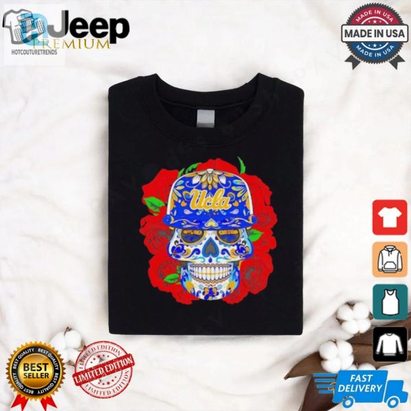 Funny Ucla Bruins Roses Sugar Skull Tee Stand Out Cheer hotcouturetrends 1