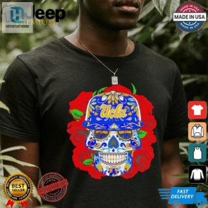 Funny Ucla Bruins Roses Sugar Skull Tee Stand Out Cheer hotcouturetrends 1 2