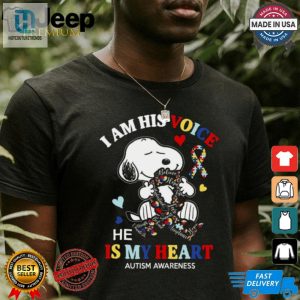 Funny Unique Autism Shirt Im His Voice Hes My Heart hotcouturetrends 1 2