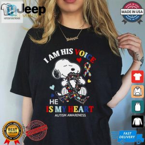 Funny Unique Autism Shirt Im His Voice Hes My Heart hotcouturetrends 1 3