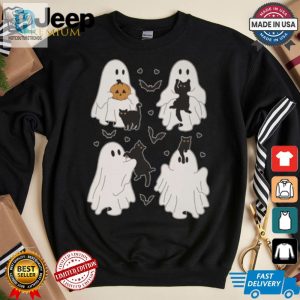 Adorable Ghost Cats Garden Flag Shirt Purrfectly Unique hotcouturetrends 1 1