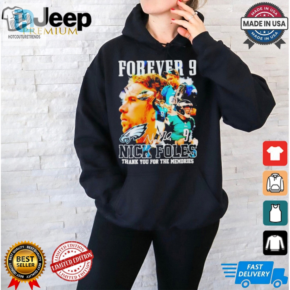 Score Big Laughs Official Forever 9 Nick Foles Tee